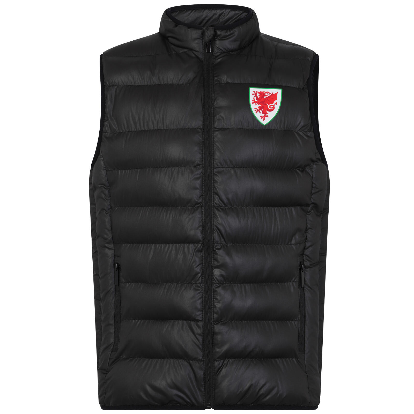 Wales Cymru Mens Gilet Jacket Body Warmer Padded FAW OFFICIAL Football Gift 1/4