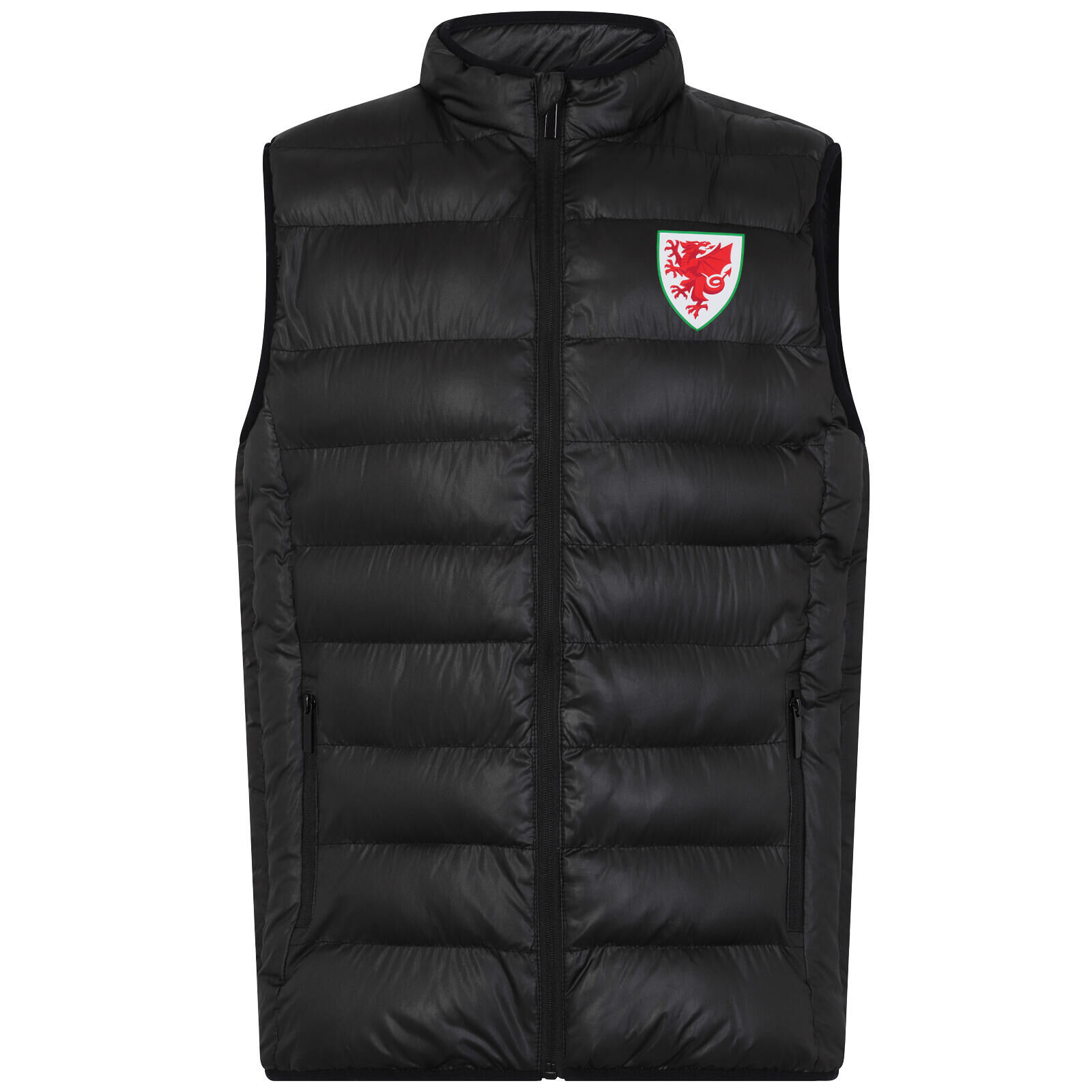 FA WALES Wales Cymru Mens Gilet Jacket Body Warmer Padded FAW OFFICIAL Football Gift