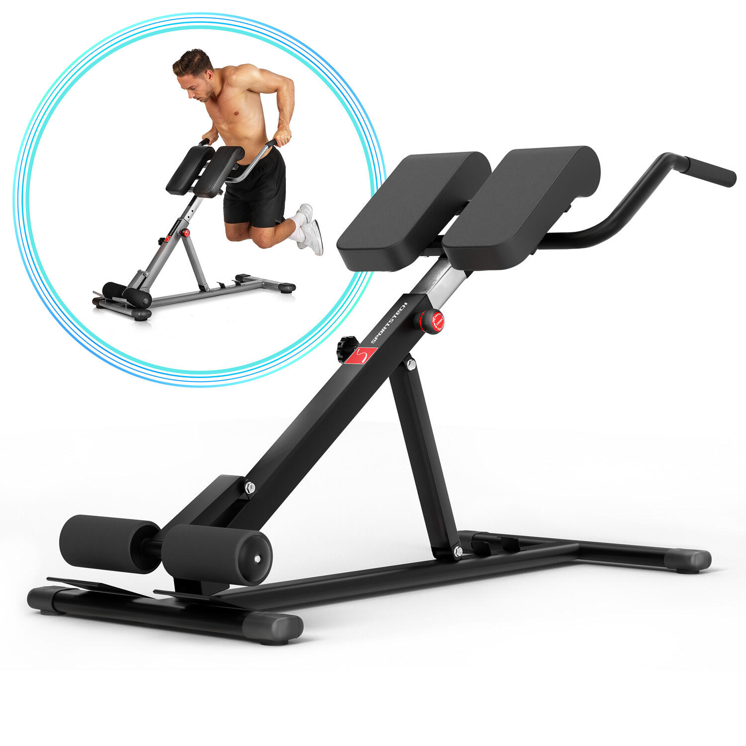 Sportstech BRT150 rugtrainer - buiktrainer - hometrainer - dipbar 2/6
