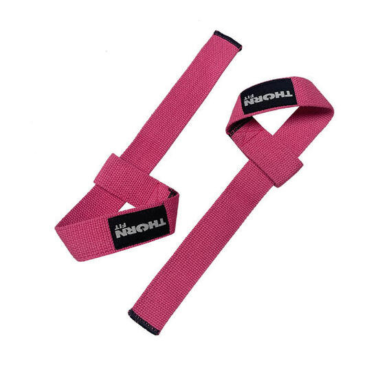 Lifting Straps aus Baumwolle pink THORN FIT