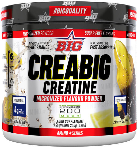 BIG Creabig creatine 200 mesh - 250g Foguete fresco da BIG