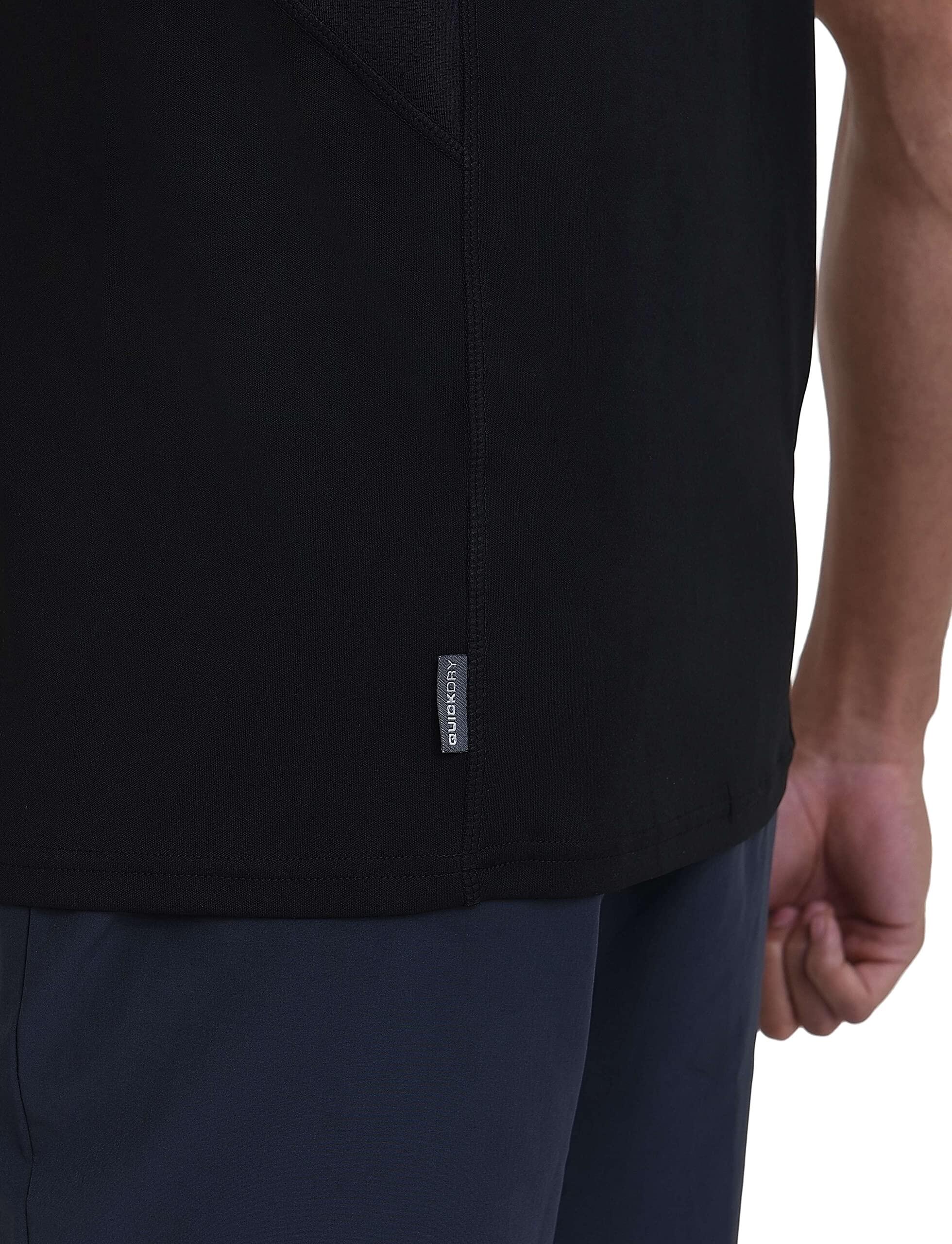 Men's Atomic Quick Dry Running T-Shirt - Black Stealth 4/6