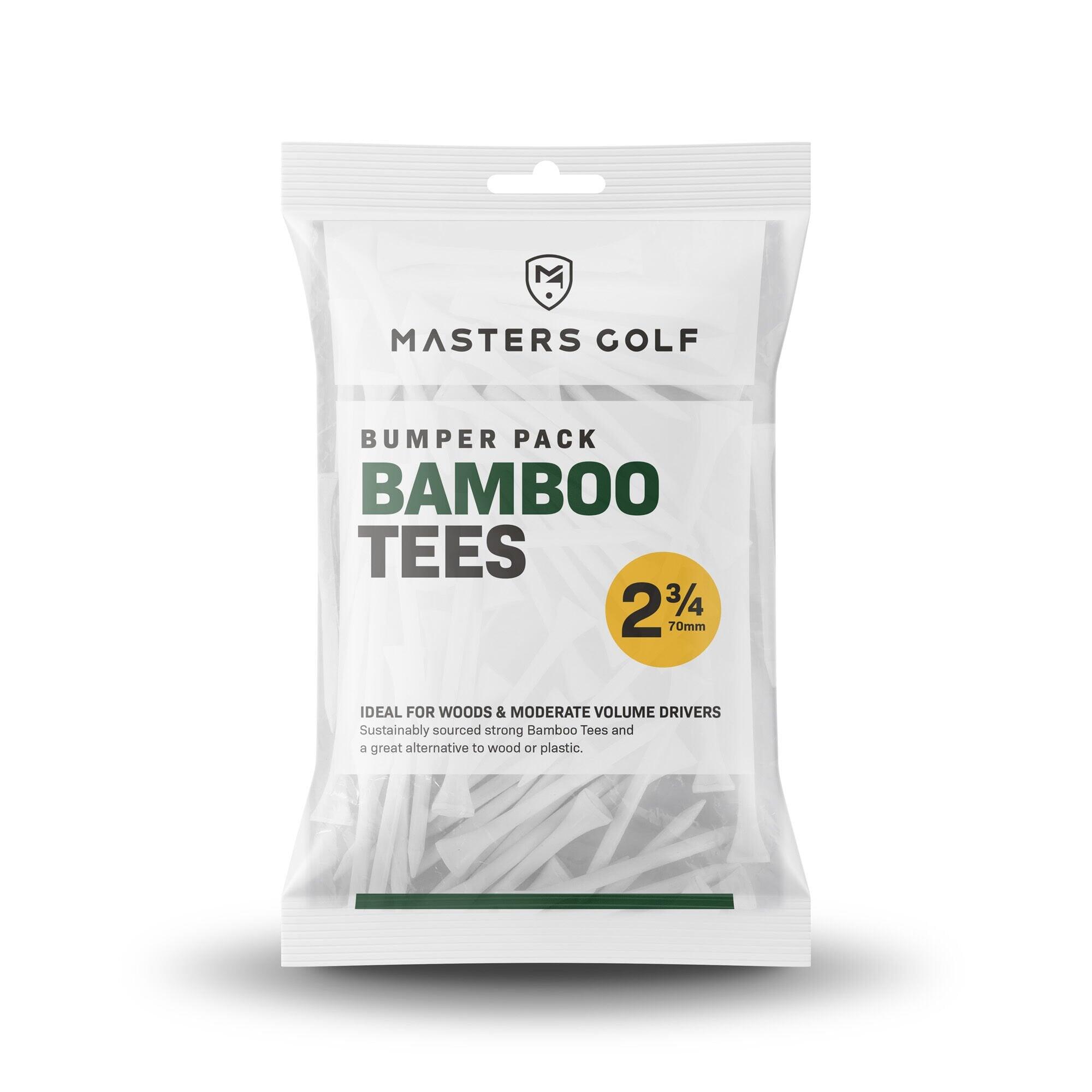 MASTERS GOLF Bamboo Tees 2 3/4 Bumper Bag White Bag 110