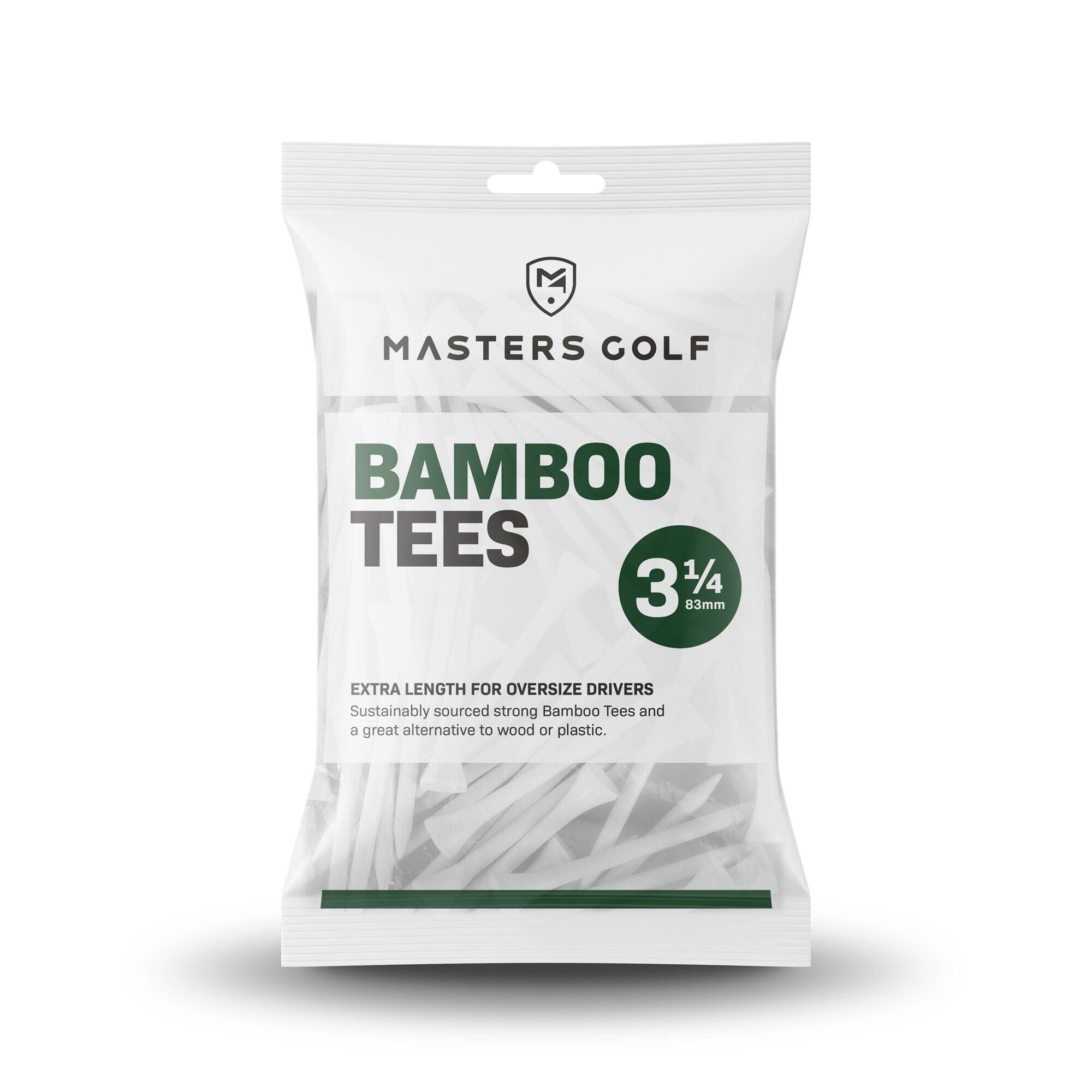MASTERS GOLF Bamboo Tees 3 1/4 White Bag 15