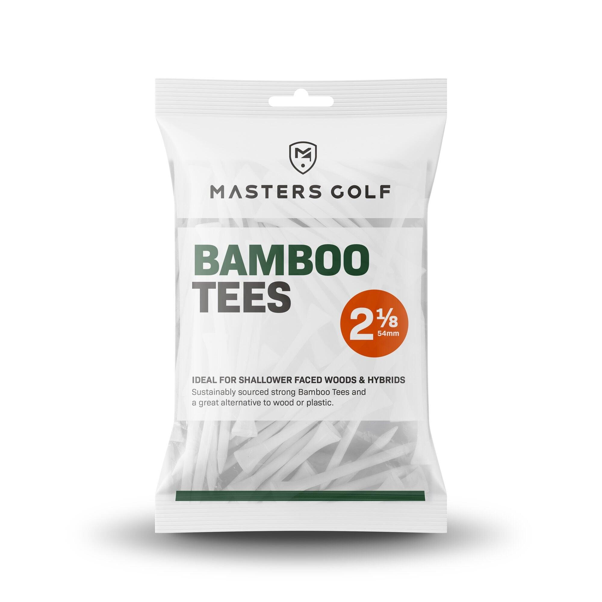 MASTERS GOLF Bamboo Tees 2 1/8 White Bag 25