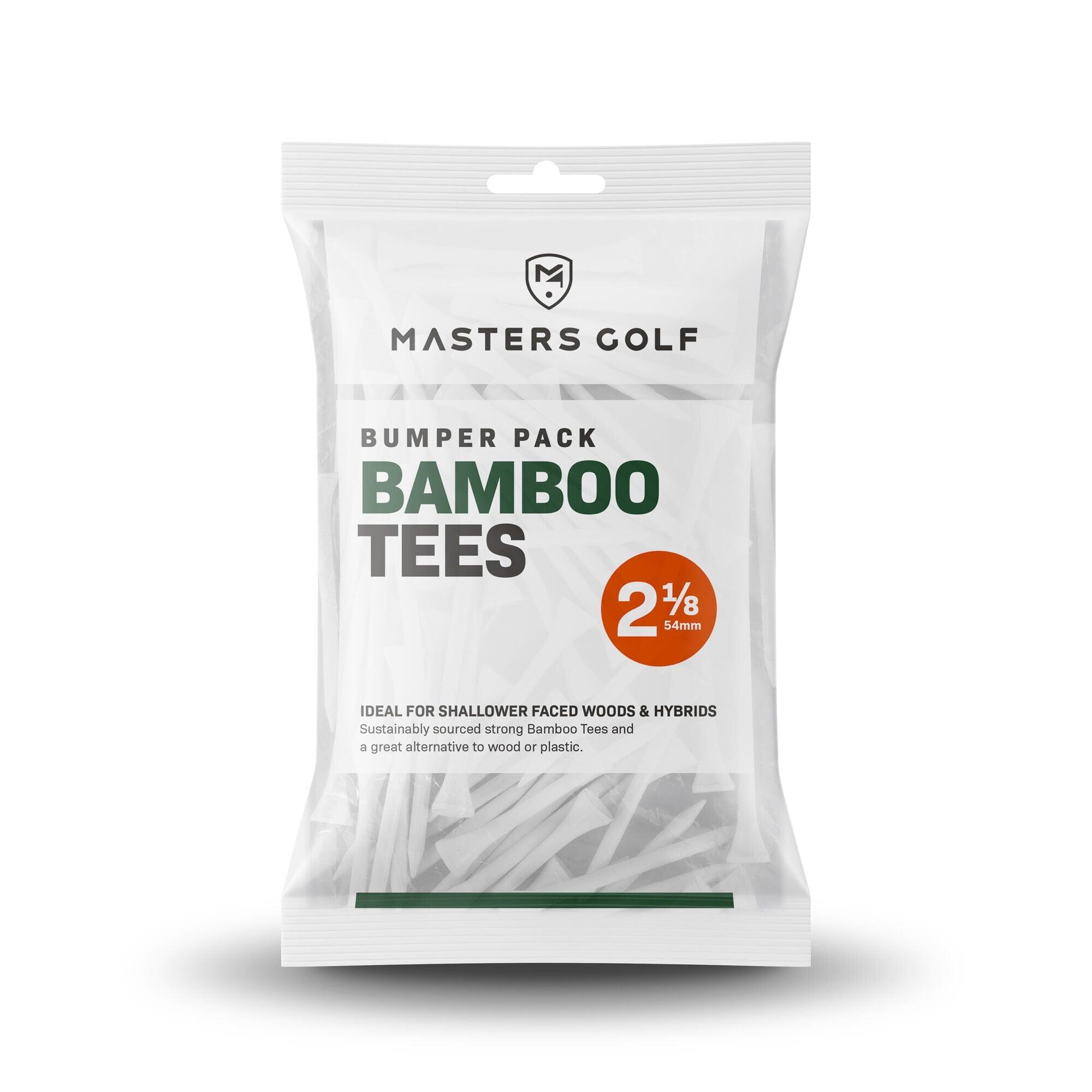 MASTERS GOLF Bamboo Tees 2 1/8 Bumper Bag White Bag 130