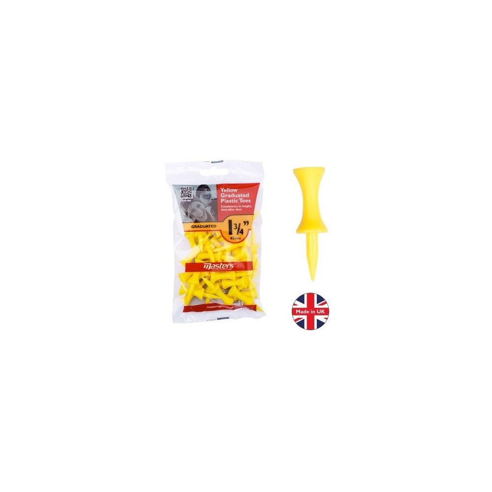 Masters 30 Tés Plastique Gradués Jaune 45mm 1/1