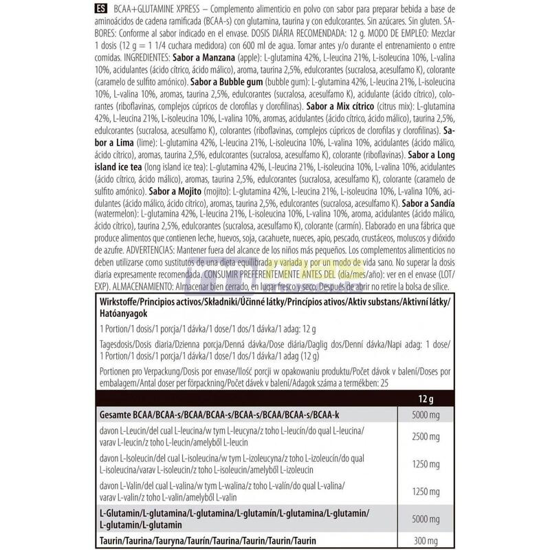 BCAA + Glutamina Xpress - 300g Mojito de Scitec Nutrition