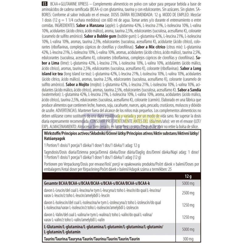 BCAA + Glutamine xpress (300g) | Pastèque