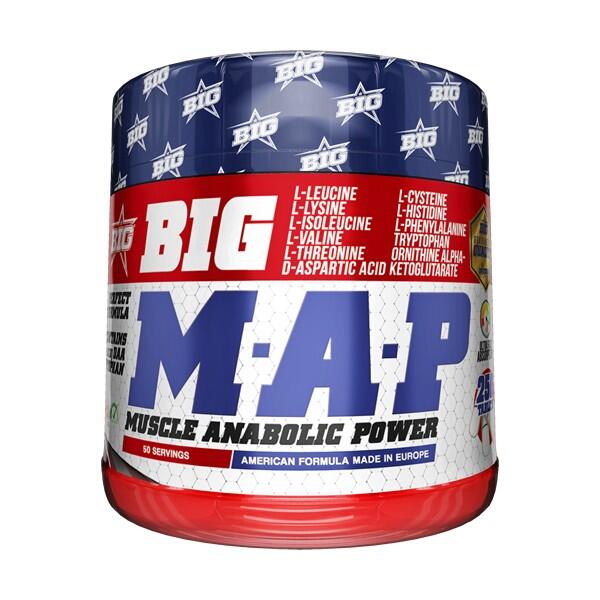 BIG MAP Muscle anabole kracht - 250 GROTE tabletten