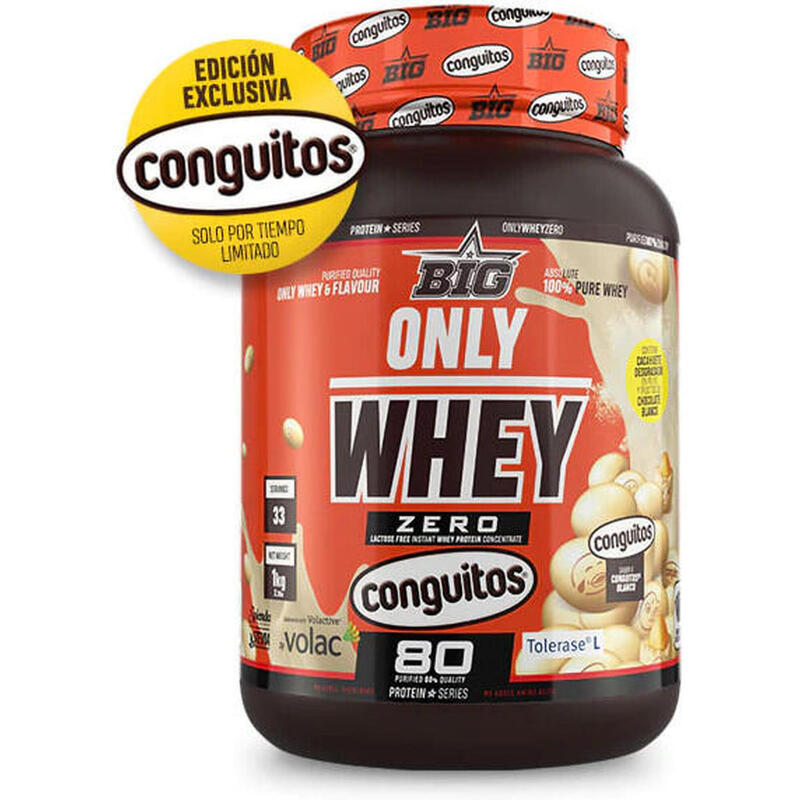 BIG - Only Whey - Proteína Whey x 1 Kg - Sem açúcares adicionados Exclusivo online                      3 cores disponíveis
 40,90€  Preço por quantidade 40,90€kg BIG BIG - Only Whey - Proteína Whey x 1 Kg - Sem açúcares adicionadosVendido e expedido por: FitnessZone  