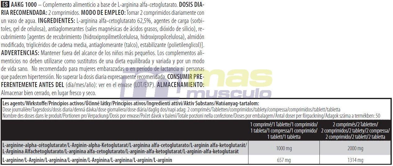 Arginin - Aakg 1000 (100 Kapseln) 4/4