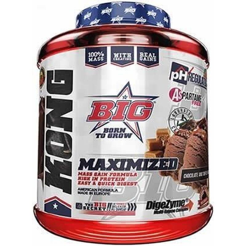 Kong Gainer - 3 kg Creme e Morango da BIG Exclusivo Online      41,50€  Preço por quantidade 13,84€kg BIG Kong Gainer - 3 kg Creme e Morango da BIGVendido e expedido por: Masmusculo  