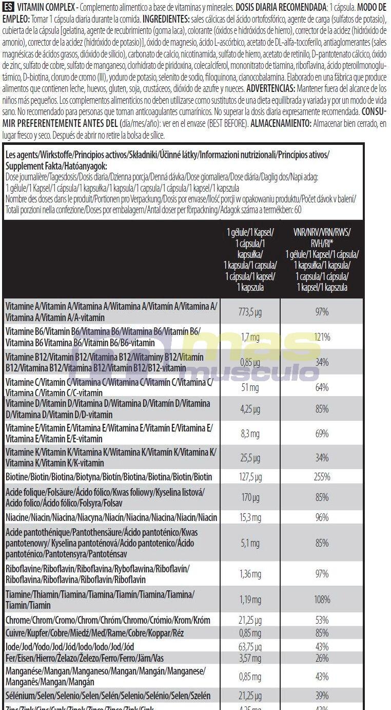 Multivitamines - Vitamin Complex - 60 Gélules 6/6