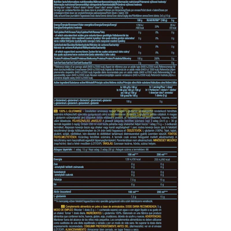 BioTechUSA L-Glutamina 100% 240 gr