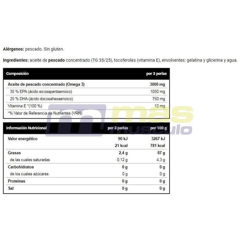 Pre-entreno Super Omega 3 90 Perlas  - Vitobest