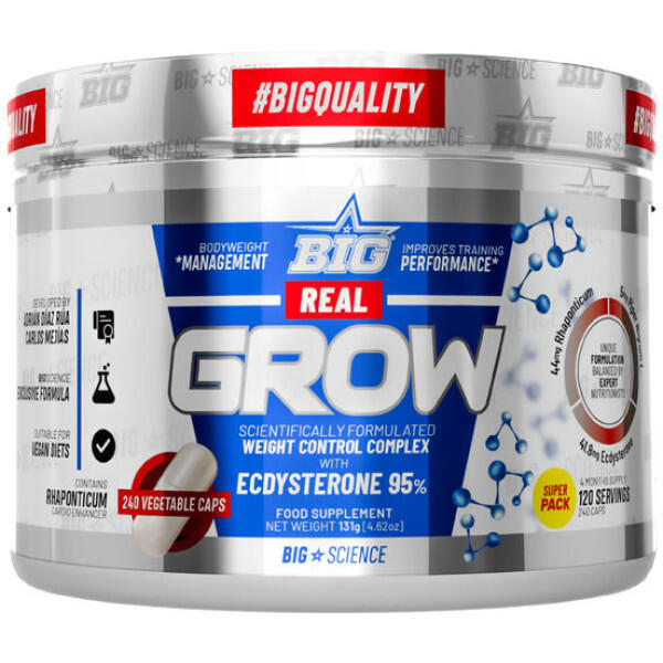 Real grow - 240 capsules de BIG Exclusivo Online      62,90€  Preço por quantidade 251,60€kg BIG Real grow - 240 capsules de BIGVendido e expedido por: Masmusculo    