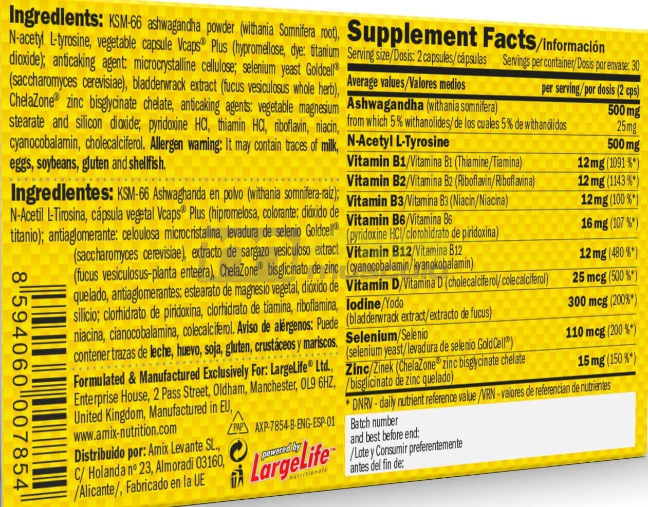 Amix Pro Provegan Thyromax Blister 60 Caps 4/4