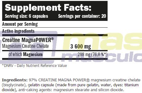 Amix MuscleCore Creatina Magnapower 120 caps 4/4