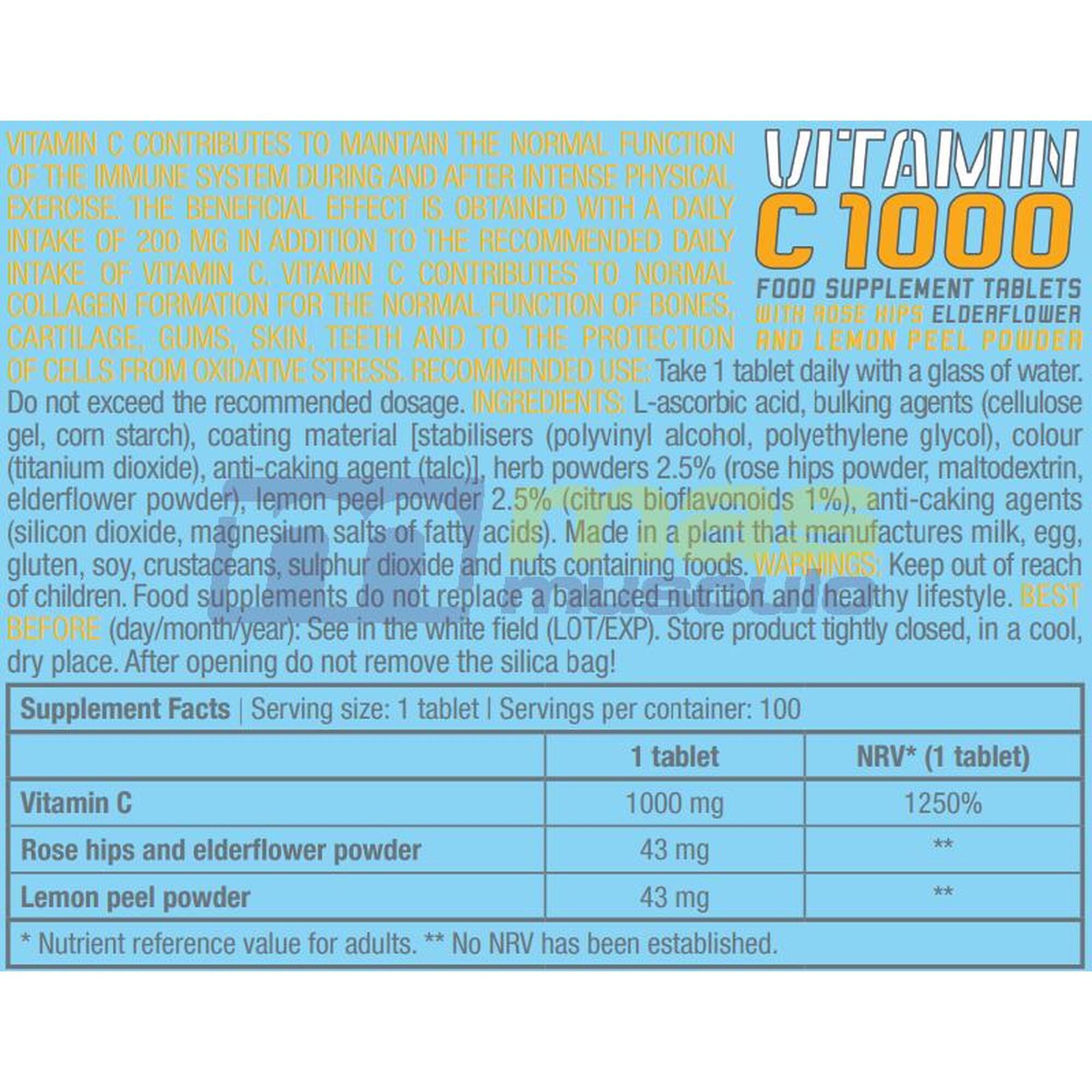 BioTechUSA Vitamin C 1000 100 Tabletas