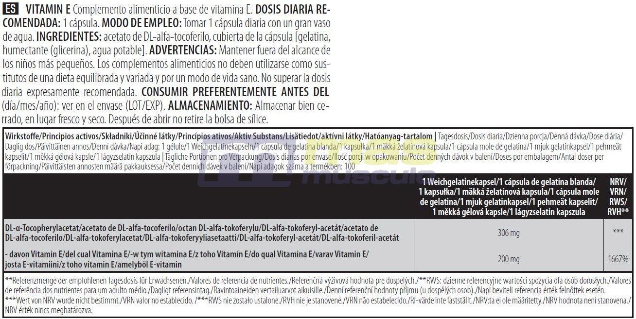 Vitamine E - 100 tabletten Biotech USA 5/5