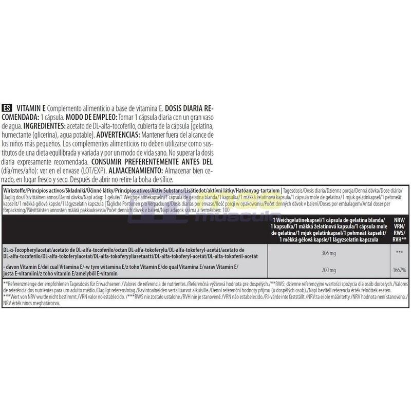 BioTechUSA Vitamine E 200 mg 100 caps