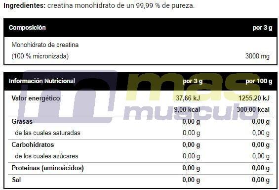Monohydrate de Créatine - 500g Neutre de VitoBest 4/4