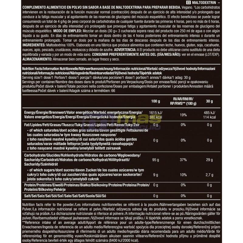 Maltodextrin - Saveur neutre