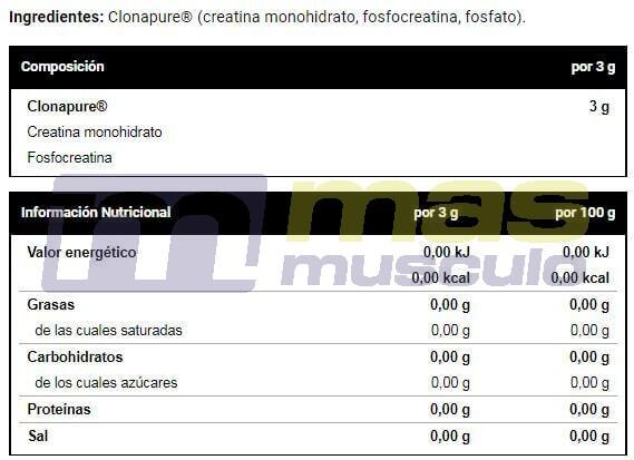 Creatine Clonapure 500 Gr 4/4