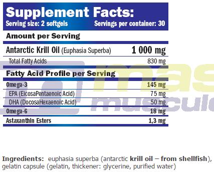 Amix Krill Oil 1000 mg 60 caps 3/3