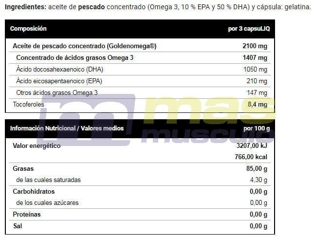 Pure DHA - 60 Cápsulas Líquidas de VitoBest 3/3