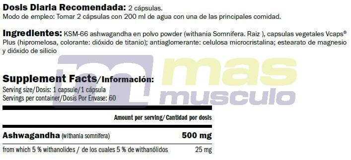 Ashwagandha KSM-66 Pure - 60 capsules de Amix Nutrition 4/4