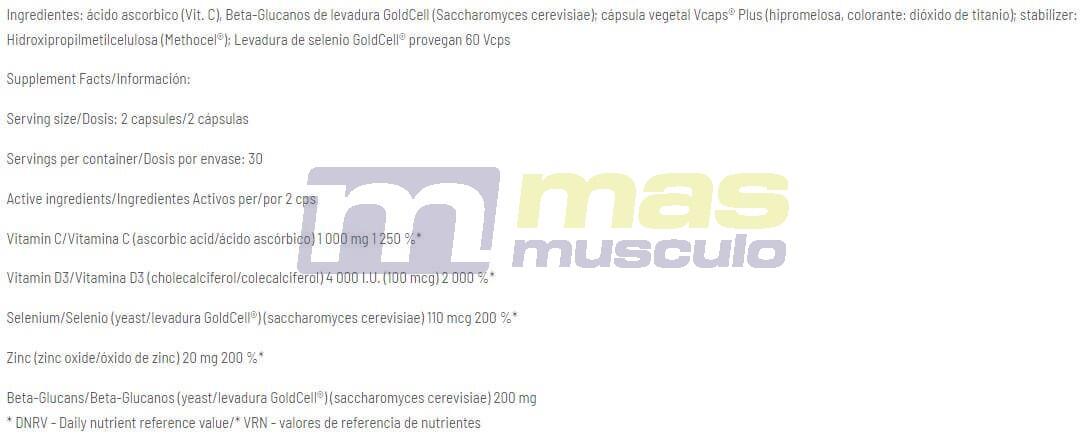 Vitamin c1000 immuno forte - 60 capsules de Amix Nutrition 3/3