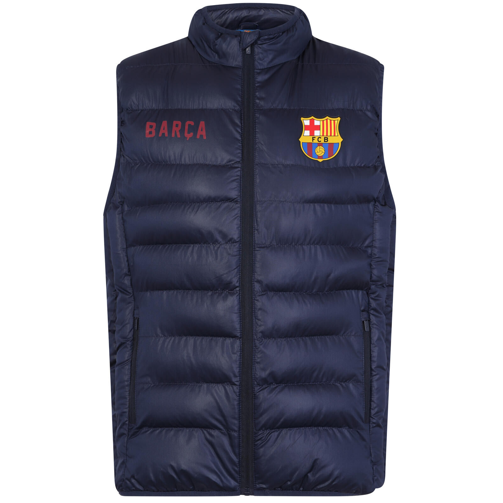 FC BARCELONA FC Barcelona Mens Gilet Jacket Body Warmer Padded OFFICIAL Football Gift