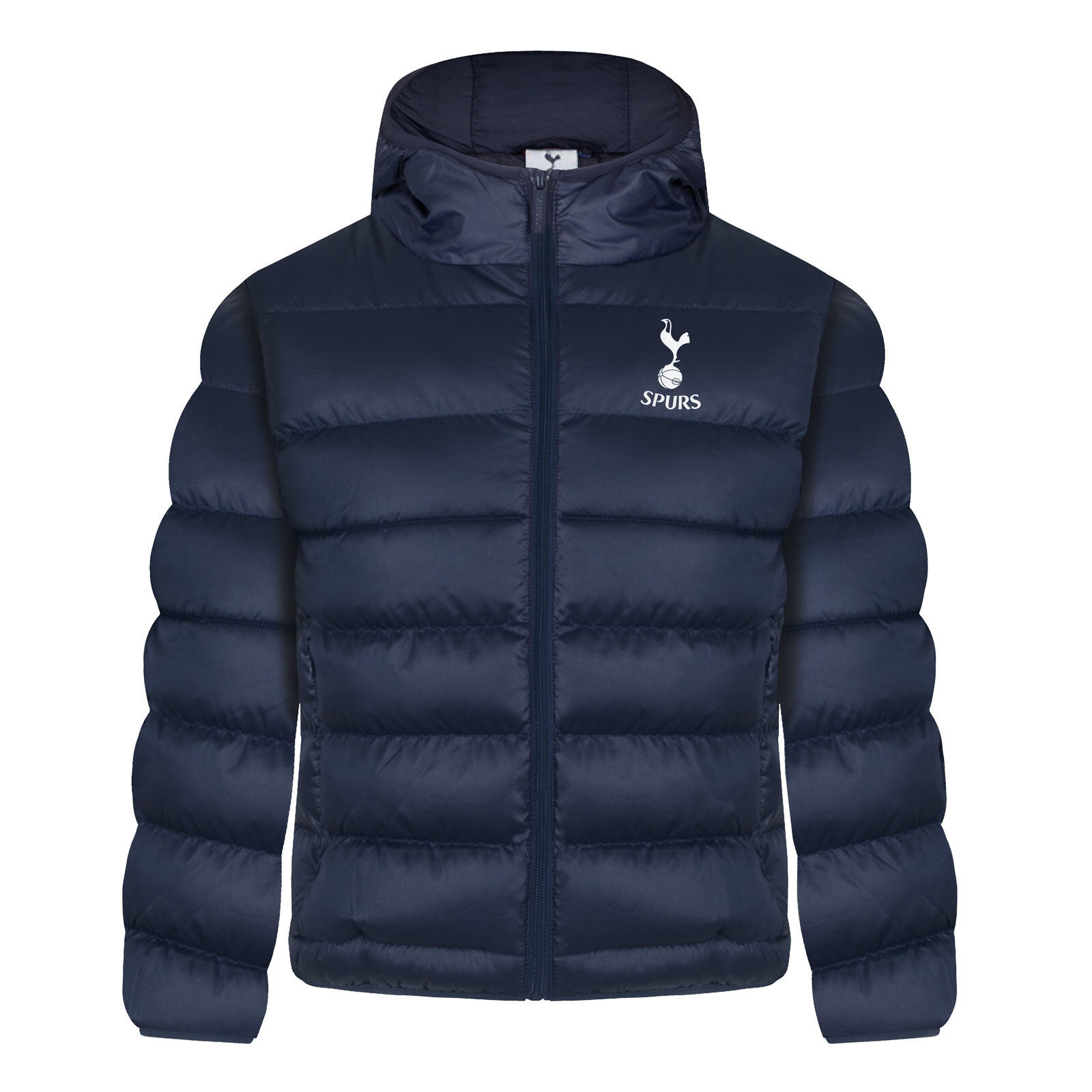 TOTTENHAM HOTSPUR Tottenham Hotspur Boys Jacket Hooded Winter Quilted Kids OFFICIAL Football Gift