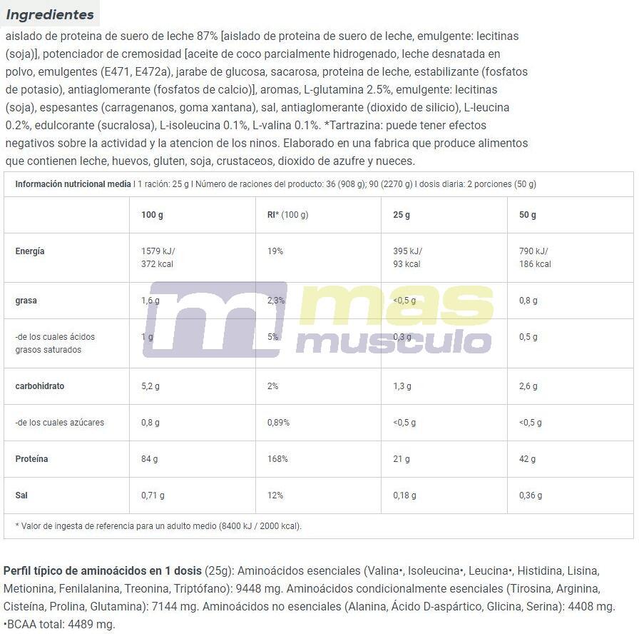 Whey Isolate - Iso Whey Zero (908g) - Weiße Schokolade 6/6