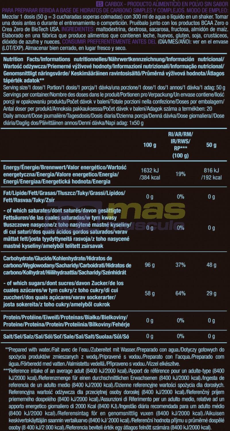 BioTechUSA CarboX 1000 gr Neutro 5/5