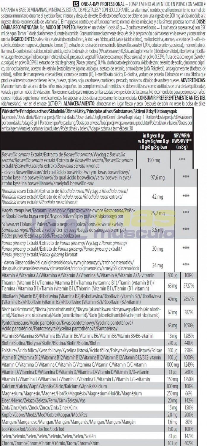 Biotech Usa One A Day Professional 240 Gr 3/3
