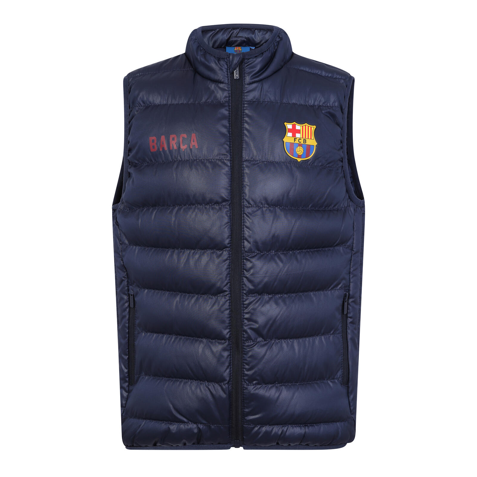 FC BARCELONA FC Barcelona Boys Gilet Jacket Body Warmer Padded Kids OFFICIAL Football Gift