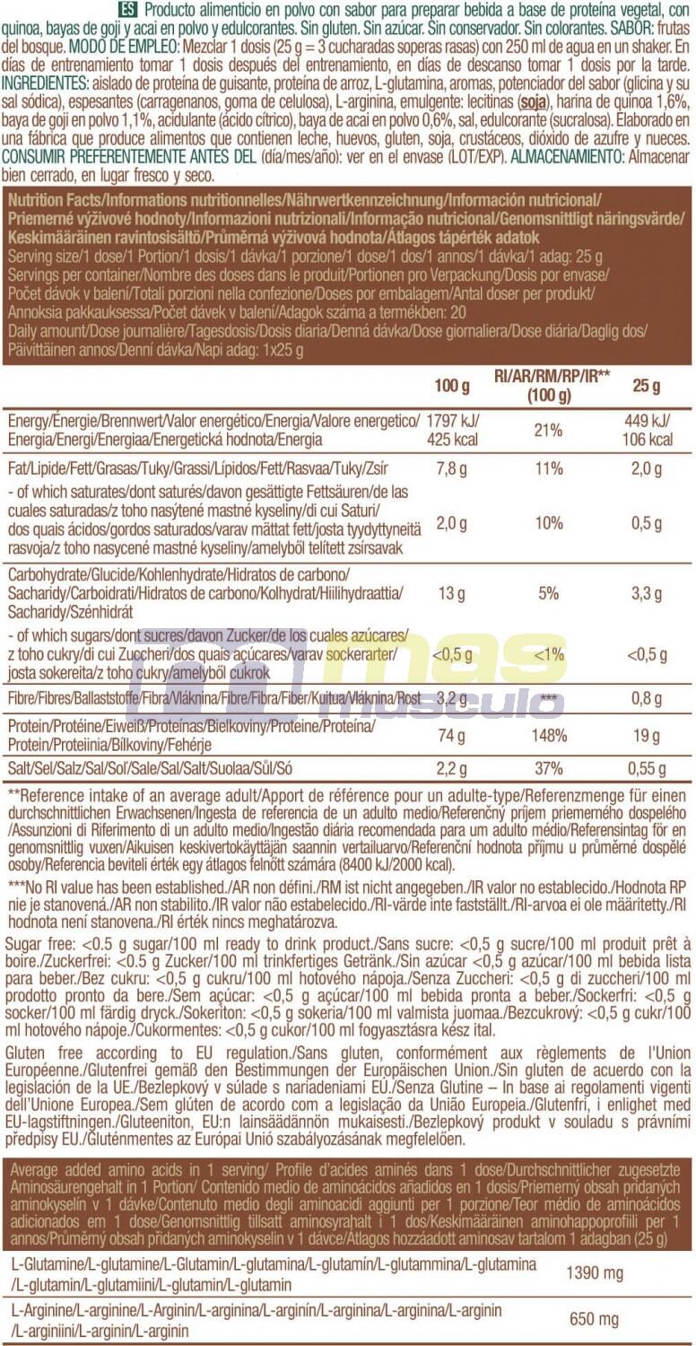 Protéine vegan - Vegan Protein - Fruits de la Forêt 6/6