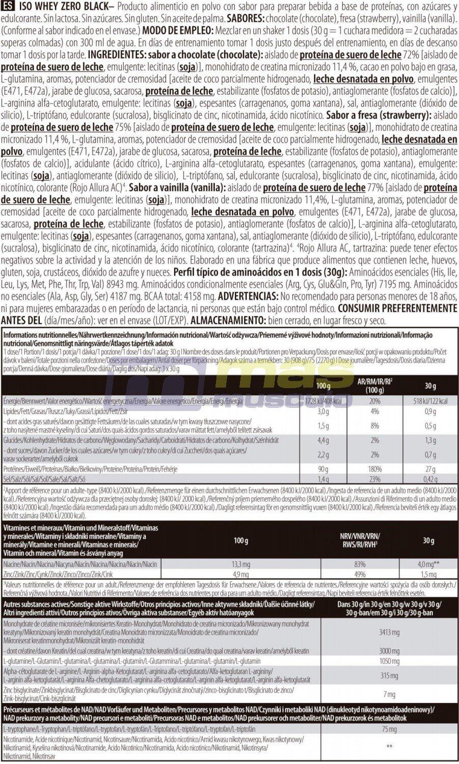 Isolato di siero di latte - Iso Whey Zero Black - Vaniglia 4/4