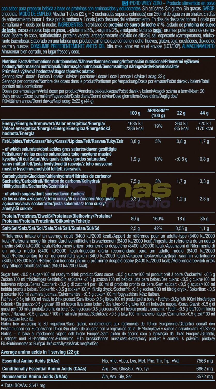 Whey hydrolysée - Hydro Whey Zero - Chocolat 5/5