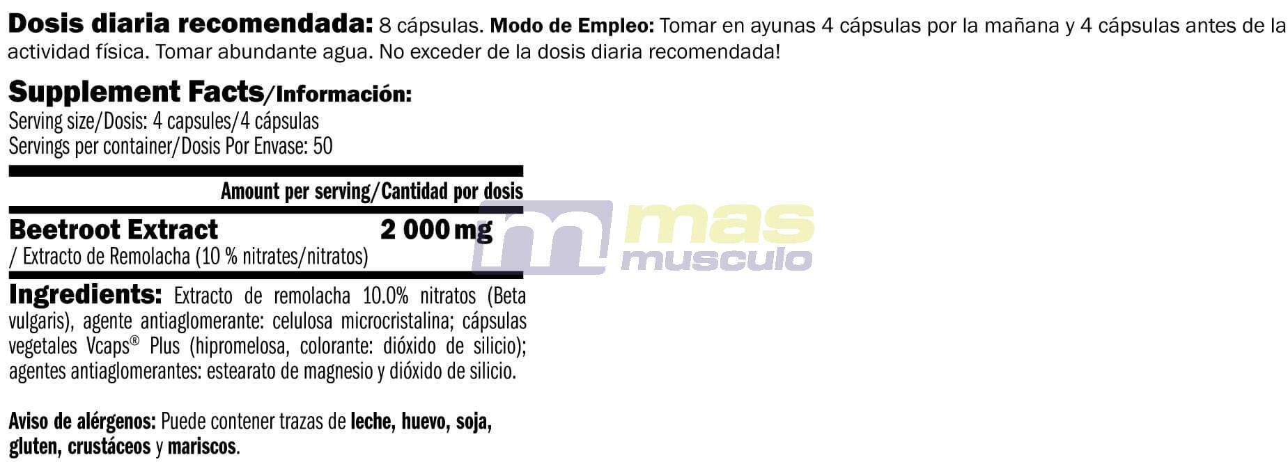 Nitro beetroot max - 200 capsules de Amix Nutrition 5/5