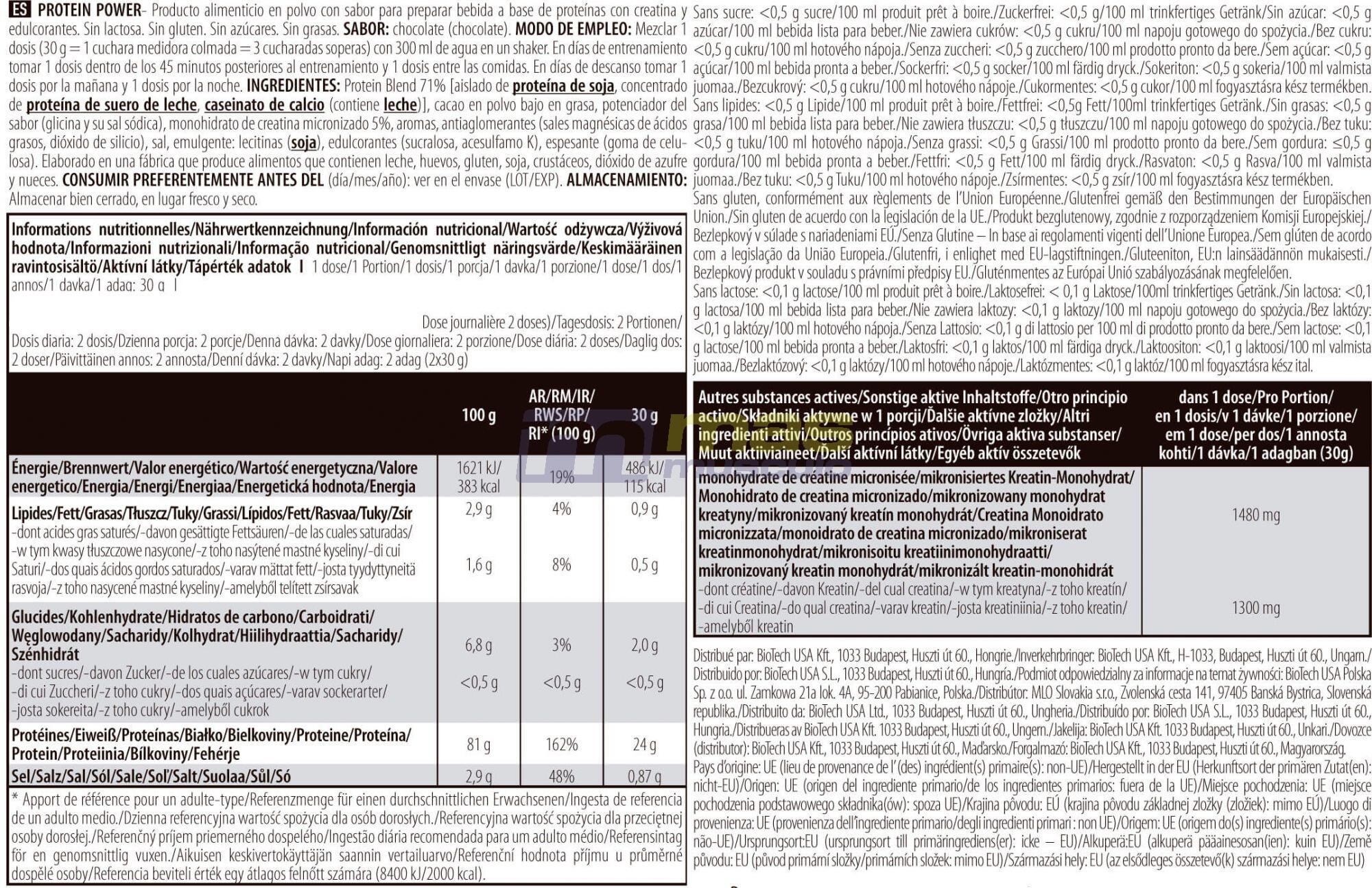 Wei-complex - Eiwit Power (1kg) - Chocolade 6/6