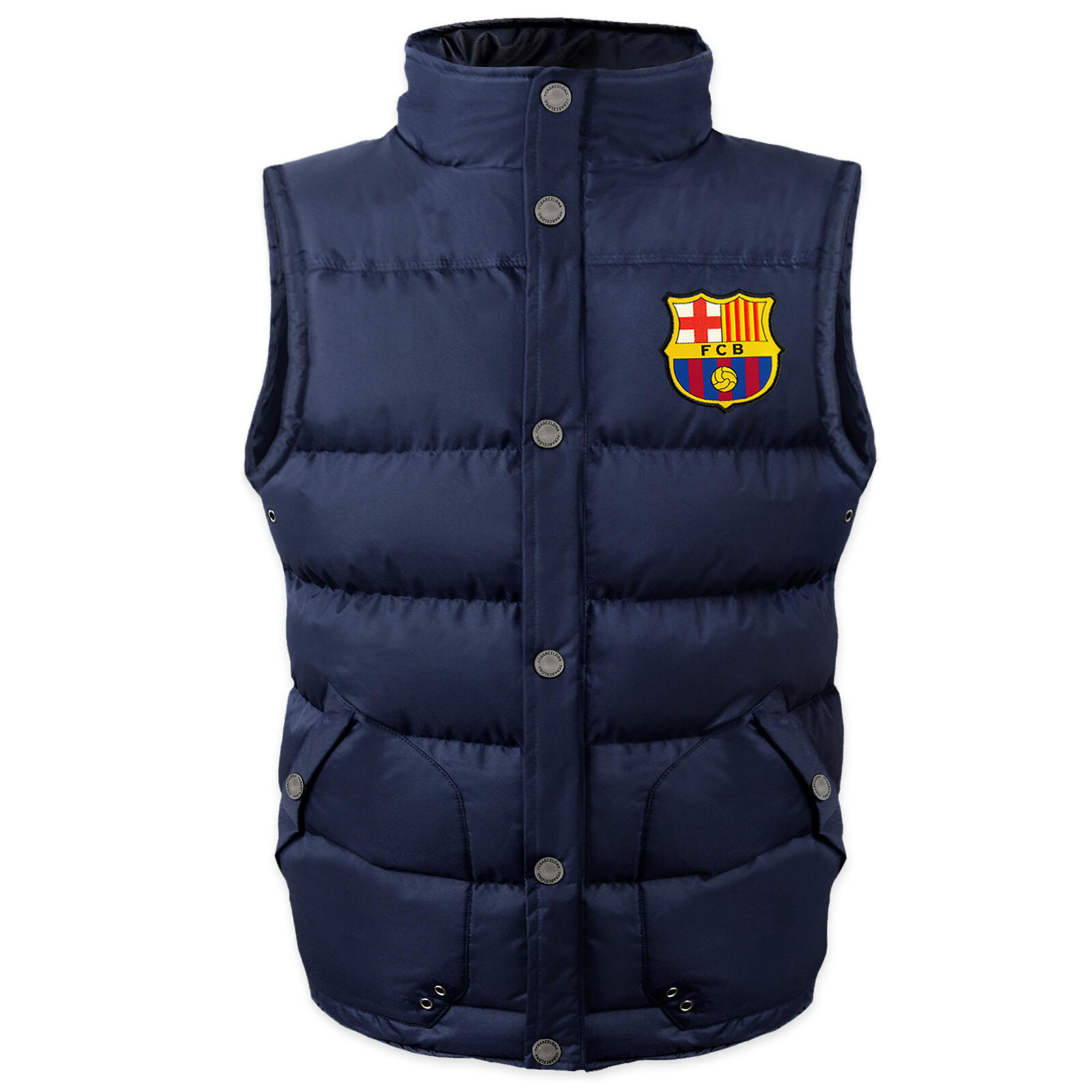 FC BARCELONA FC Barcelona Boys Gilet Jacket Body Warmer Padded Kids OFFICIAL Football Gift