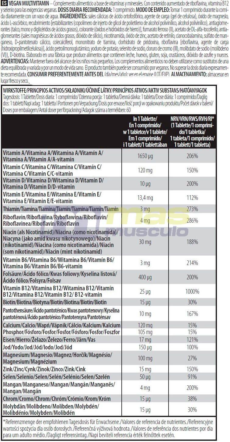 Biotech Usa Vegan Multivitamin 60 Caps 4/4