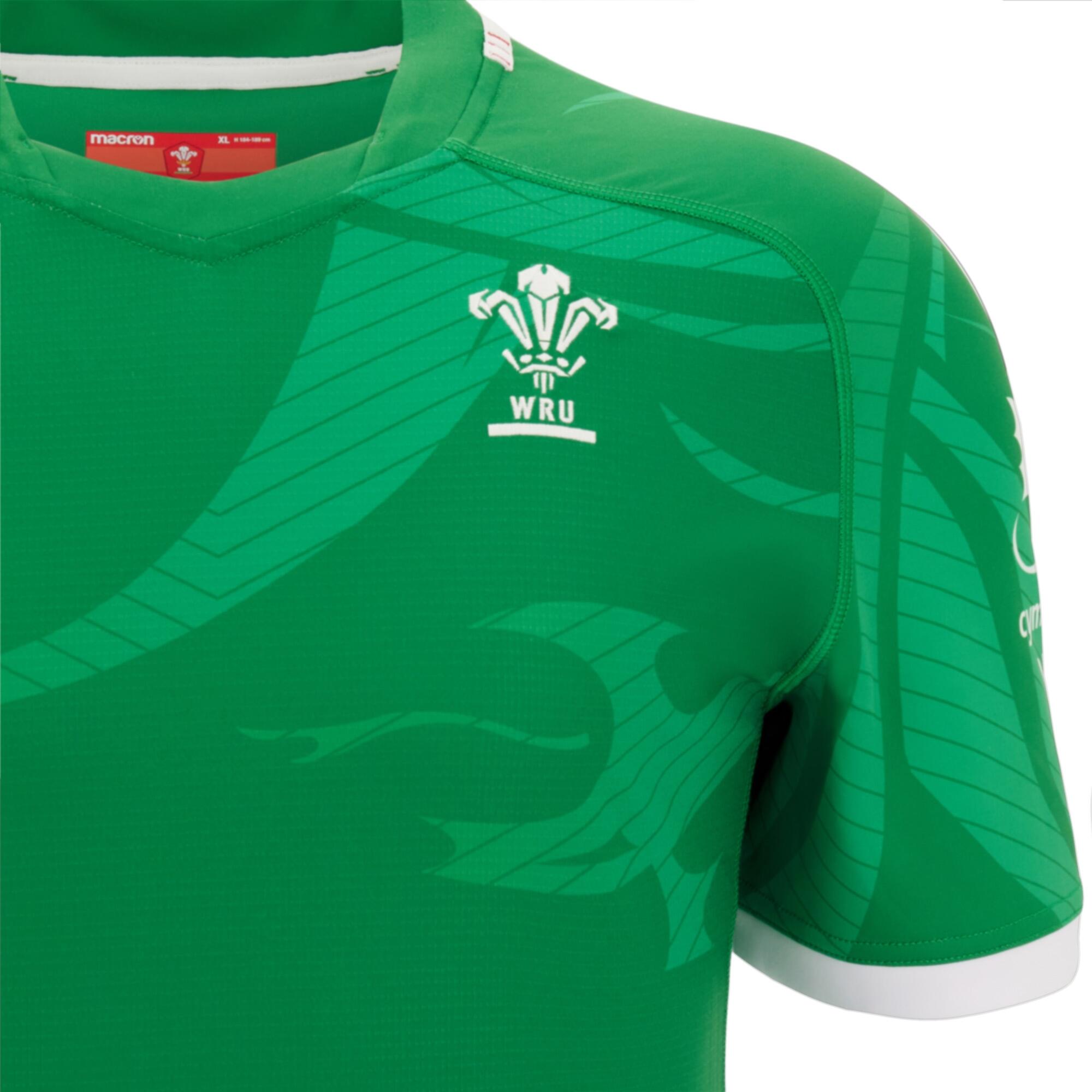 Wales WRU M22/23 AWAY PRO Rugby Shirt Commonwealth GAMES SLIM FIT 3/4