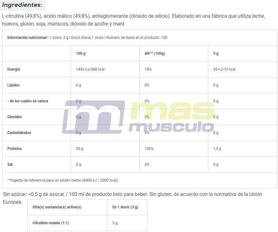 Citrulline Malate - Pomme Verte 6/6