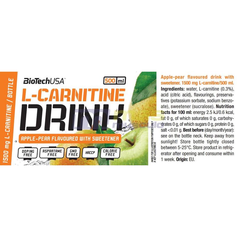L-Carnitine Drink - Pomme-Poire