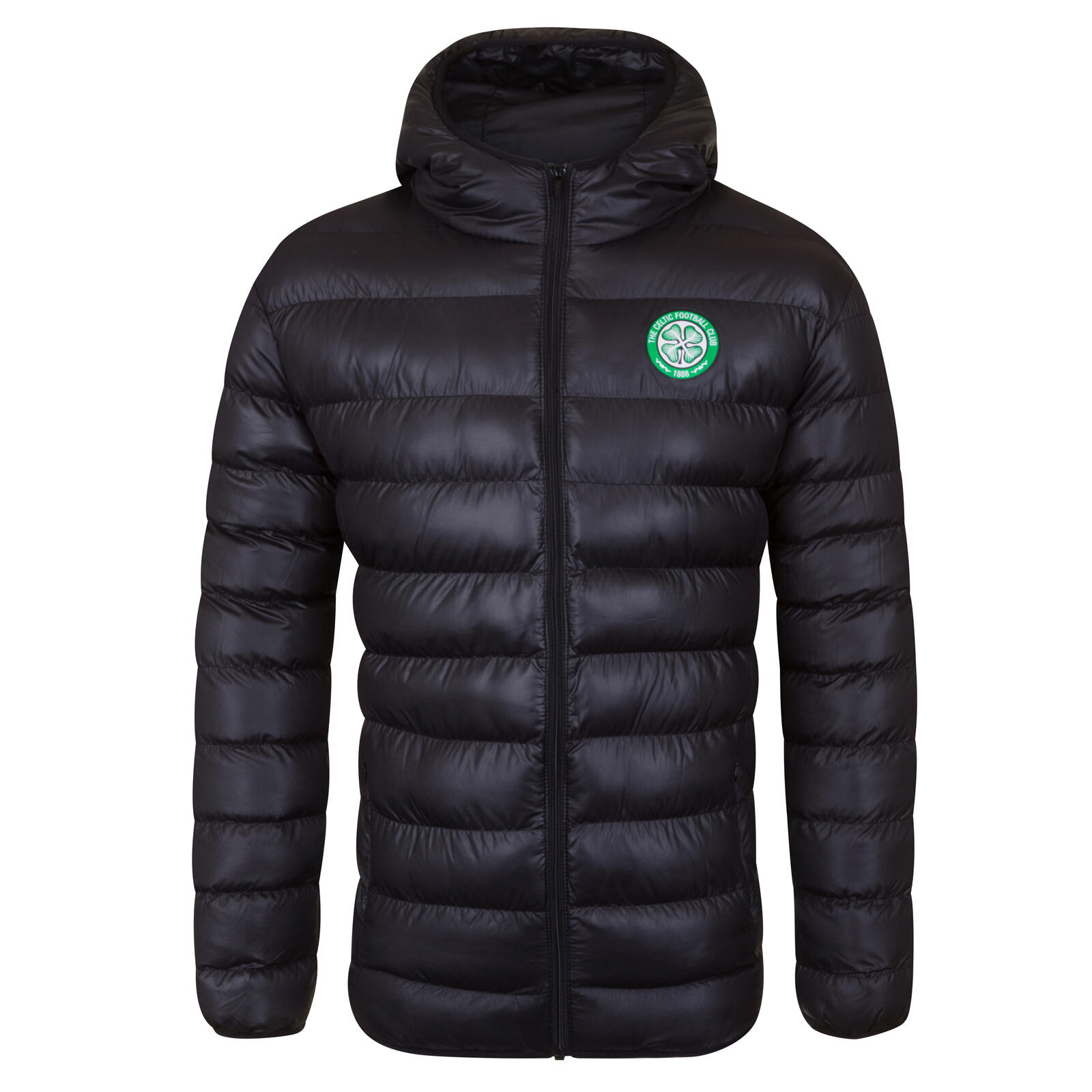 CELTIC FC Celtic FC Mens Jacket Hooded Winter Quilted OFFICIAL Football Gift